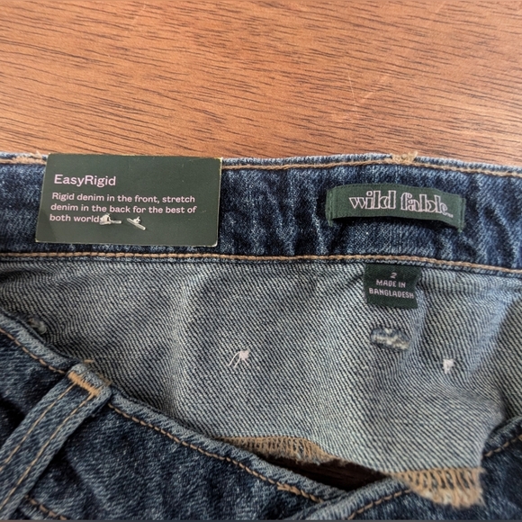 🛍️4 For $15🛍️Wild Pair Dark Blue Denim Mini Belt Easy Rigid - Picture 6 of 7